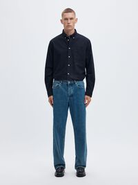 OXFORD LONG SLEEVED SHIRT, Sky Captain, highres