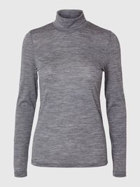 100% WOOL TURTLENECK, Steel Gray, highres