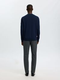 BAUMWOLL PULLOVER, Navy Blazer, highres