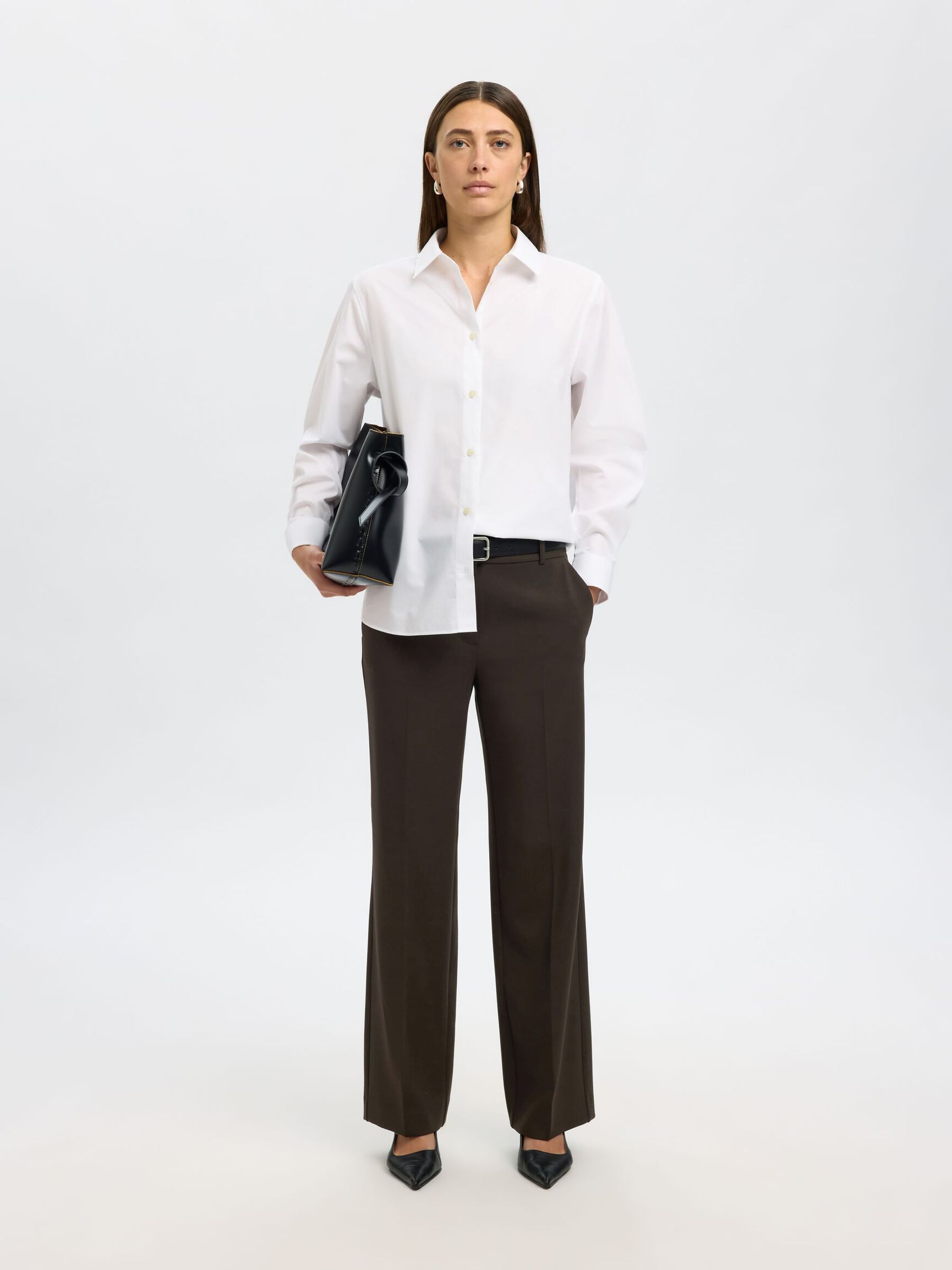 TAILORED WIDE-LEG TROUSERS, Delicioso, highres