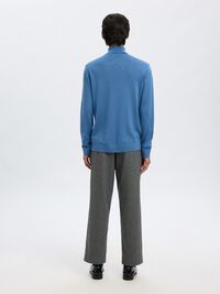 100% MERINO WOOL TURTLENECK, True Navy, highres