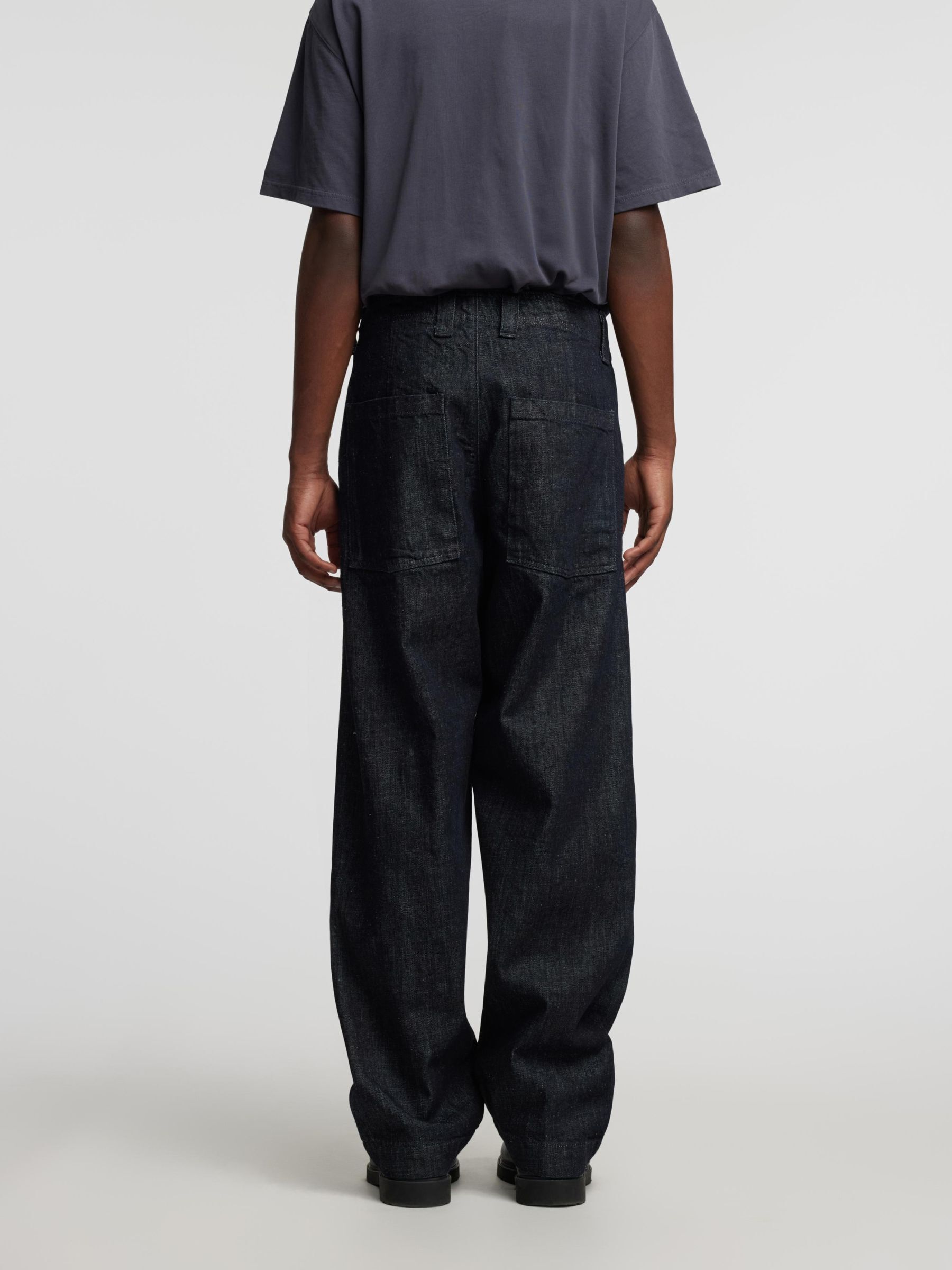 SELVEDGE DENIM JEANS, Blue Denim, highres