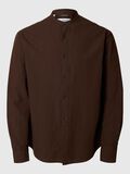Selected LONG-SLEEVED LINEN BLEND SHIRT, Coffee Bean, highres - 16079054_CoffeeBean_001.jpg
