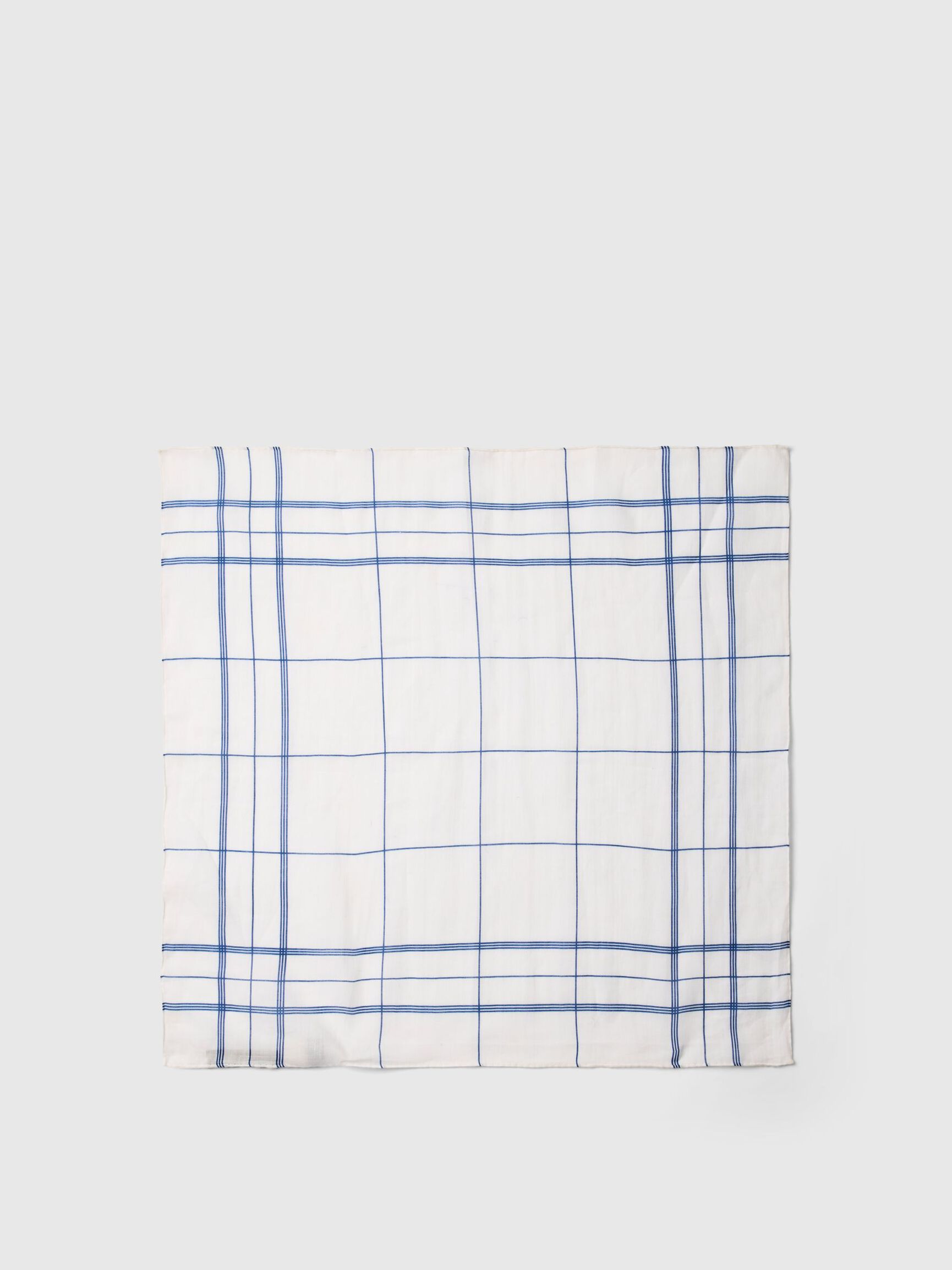 LINEN SCARF, Bright White, highres
