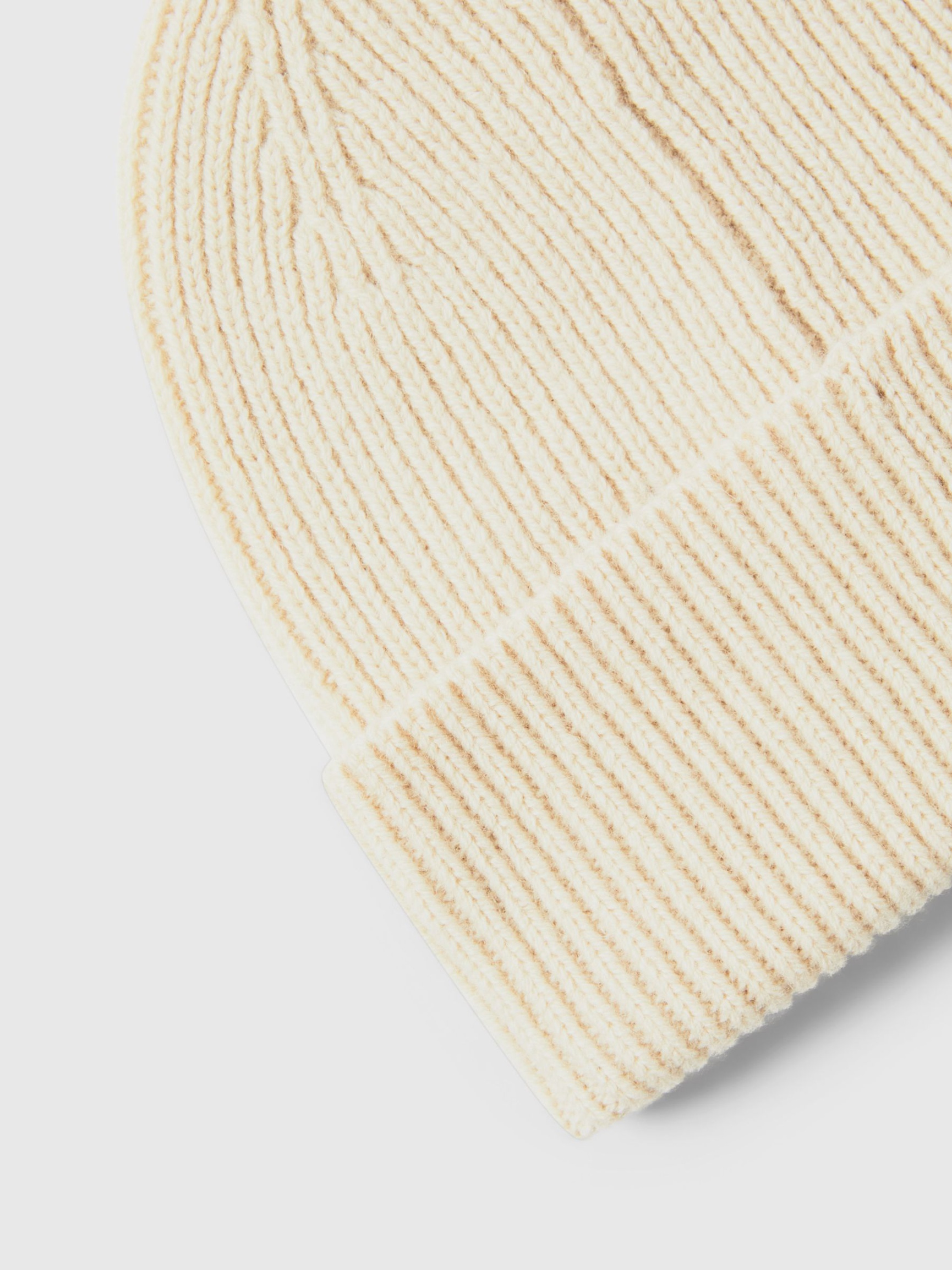 100% MERINO WOOL BEANIE, Oatmeal, highres