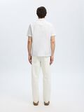 Selected 100% COTTON SHORT SLEEVED SHIRT, White, highres - 16097686_White_1183912_004.jpg