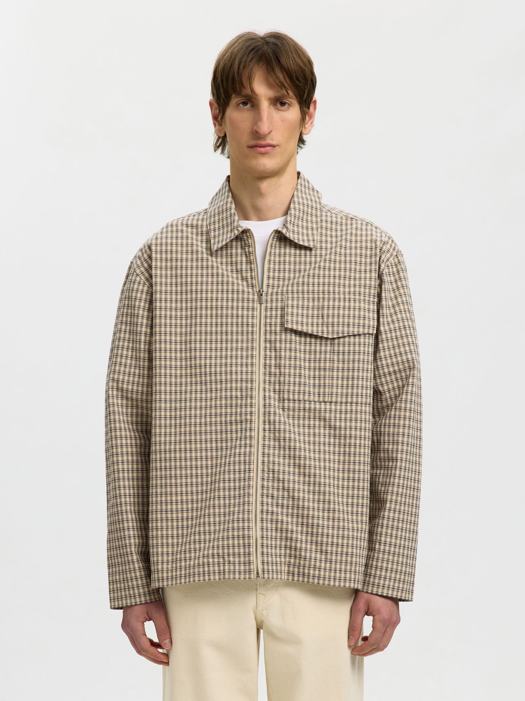 RELAXED FIT  OVERSHIRT, Pure Cashmere, highres