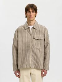 RELAXED FIT  OVERSHIRT, Pure Cashmere, highres