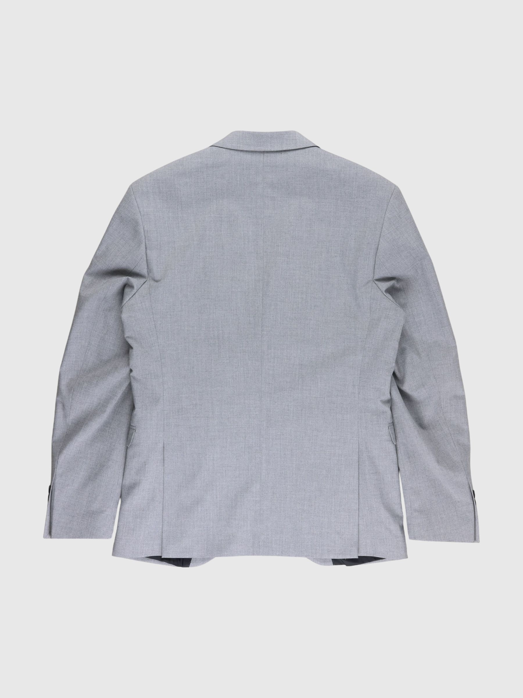 SLIM FIT BLAZER, Light Grey Melange, highres