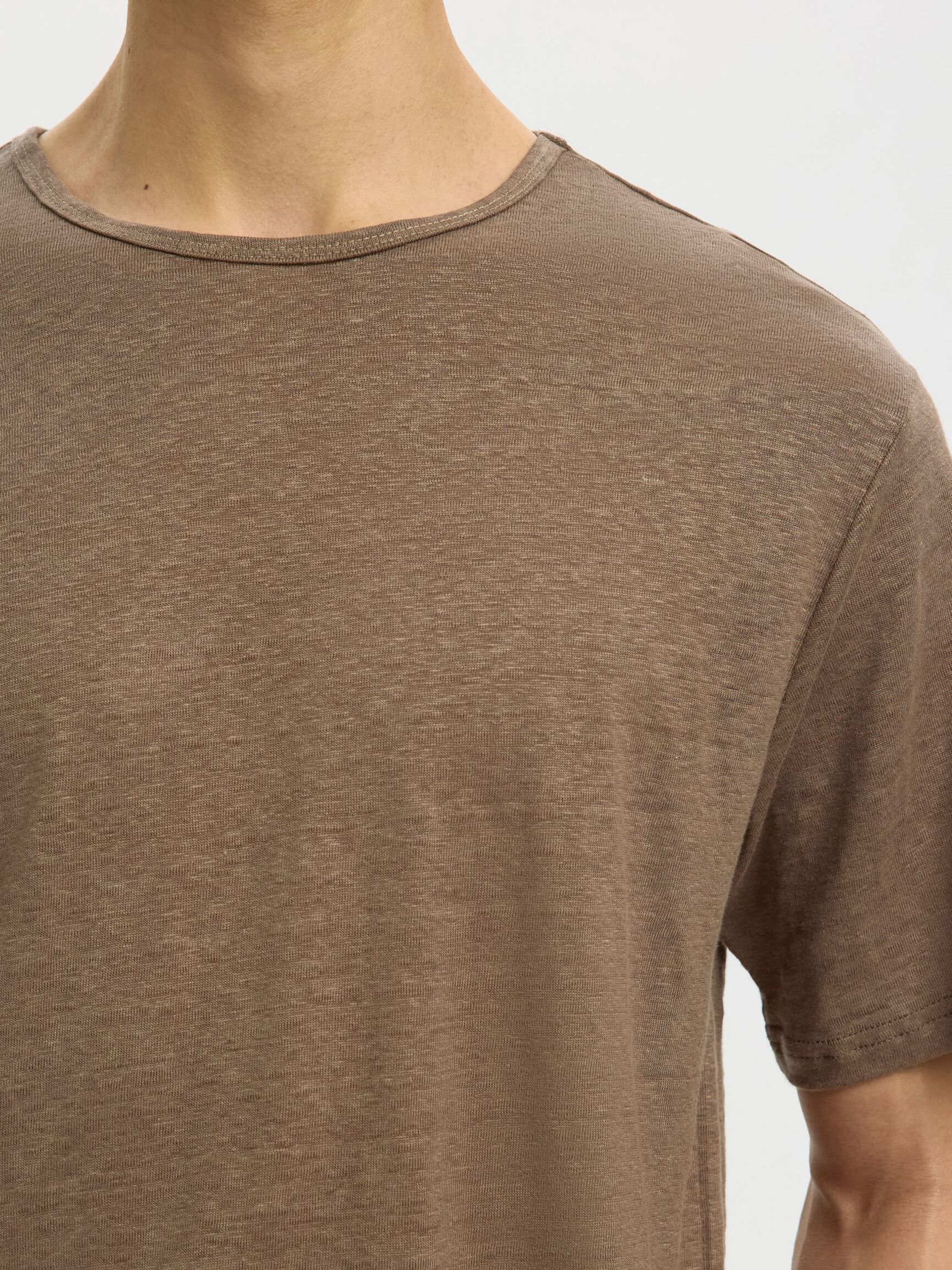 LIN T-SKJORTE, Chocolate Chip, highres