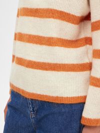 EN LAINE MÉLANGÉE À FERMETURE ÉCLAIR PULLOVER, Birch, highres