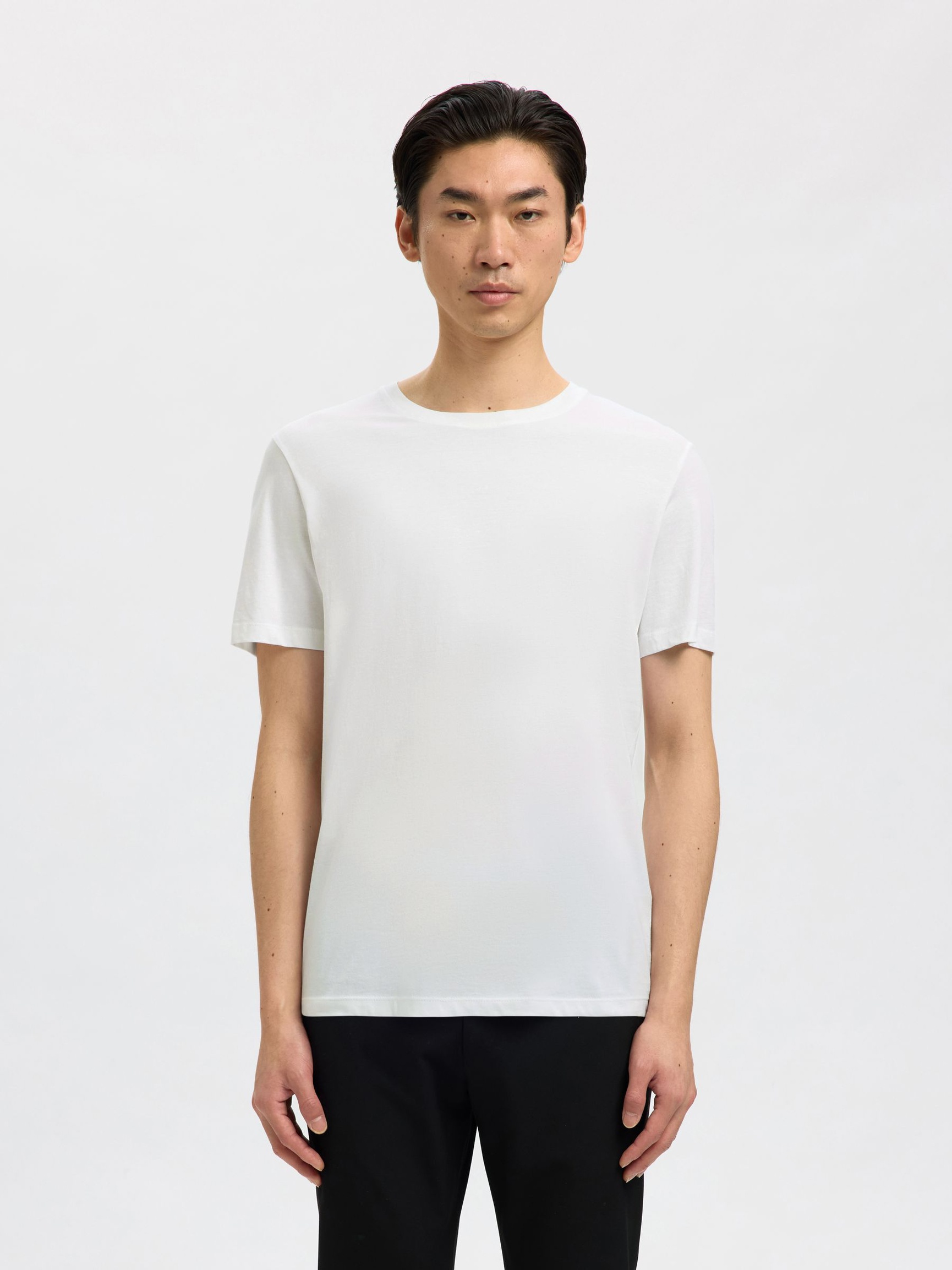 3-PACK COTTON T-SHIRT, Black, highres