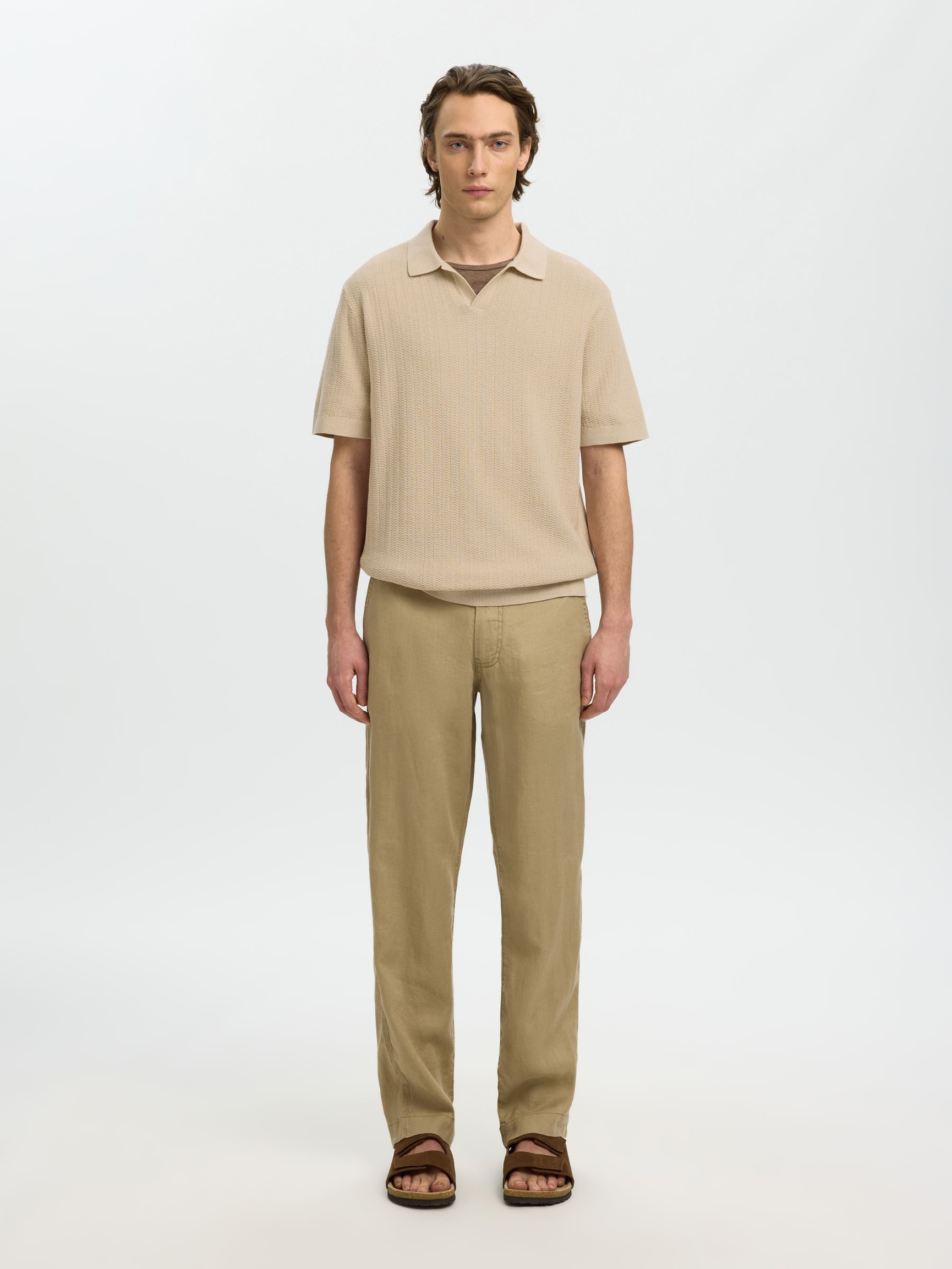 HØRBLANDING POLO, Oatmeal, highres