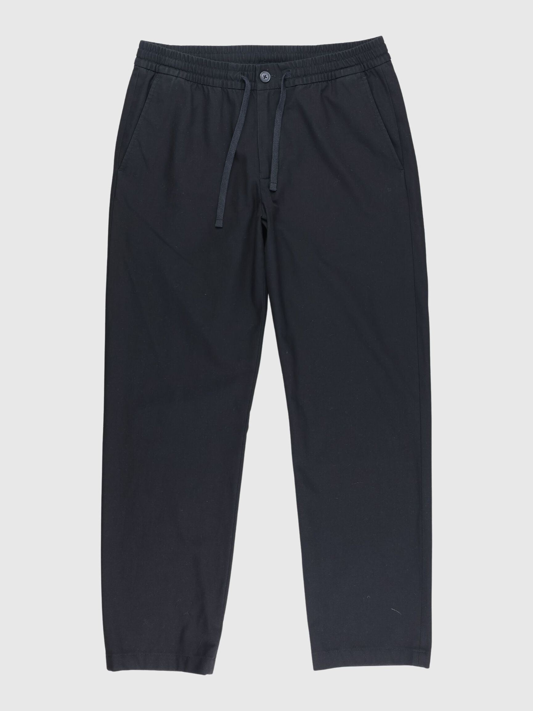 196 STRAIGHT FIT TROUSERS, Black, highres