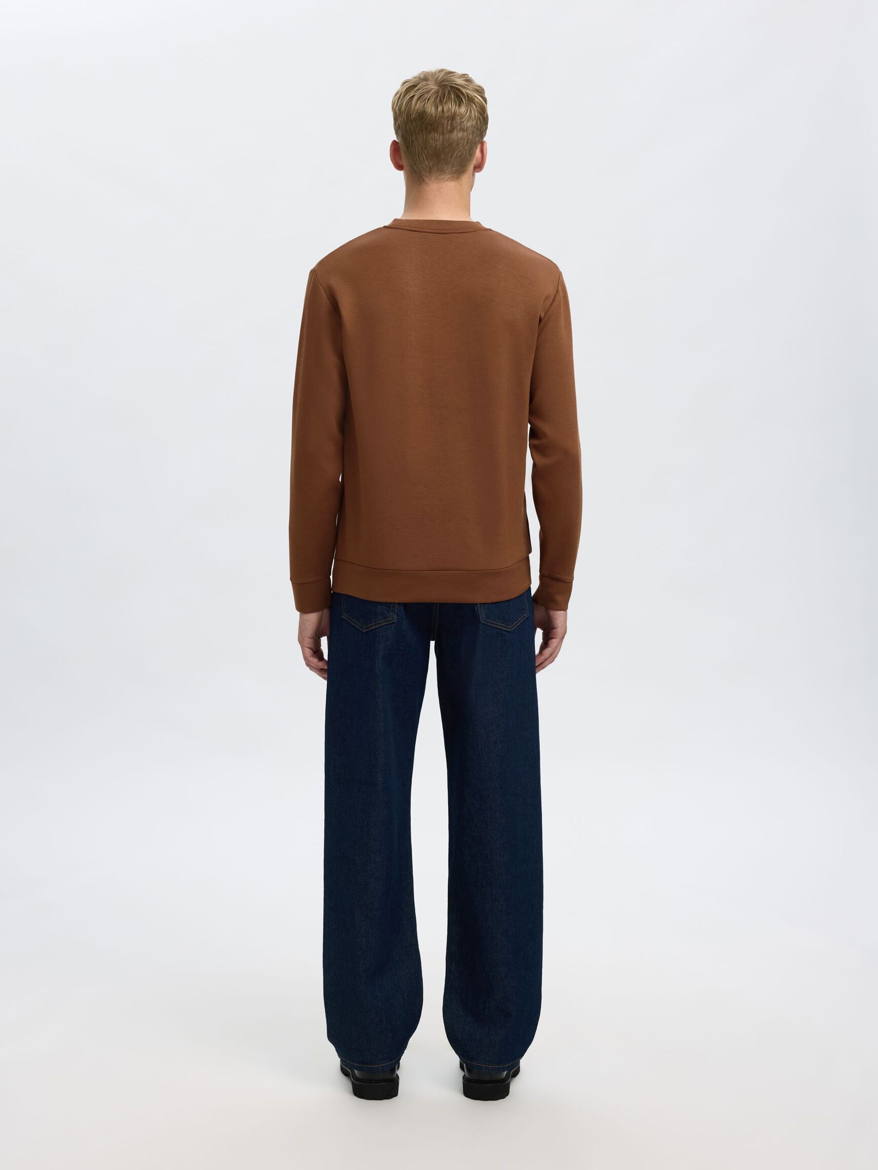 VISCOSE BLEND SWEATSHIRT, Soft Silt, highres