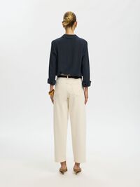 VISCOSE BLEND SHIRT, Dark Sapphire, highres