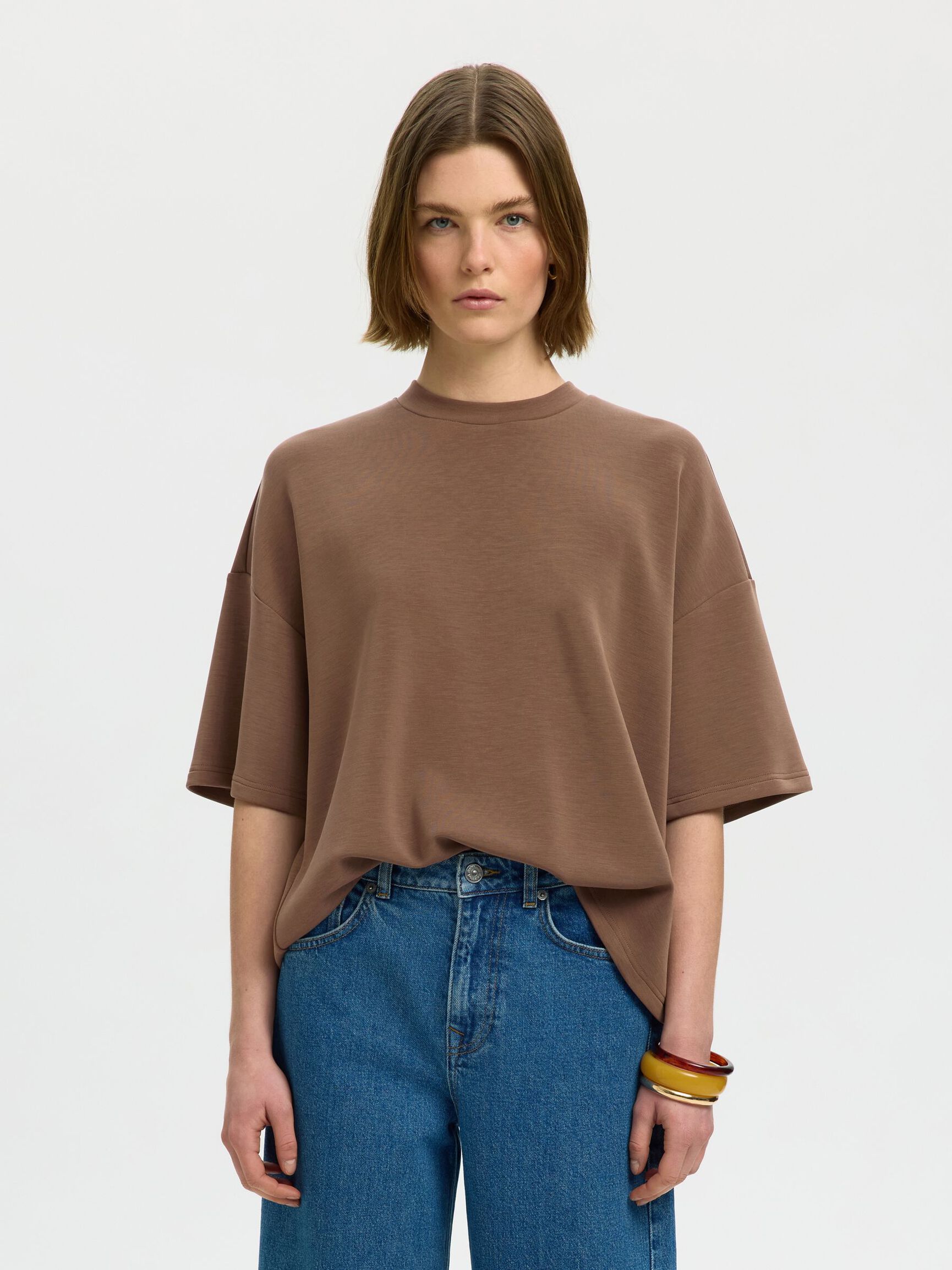 OVERSIZED T-SHIRT, Chocolate Chip, highres