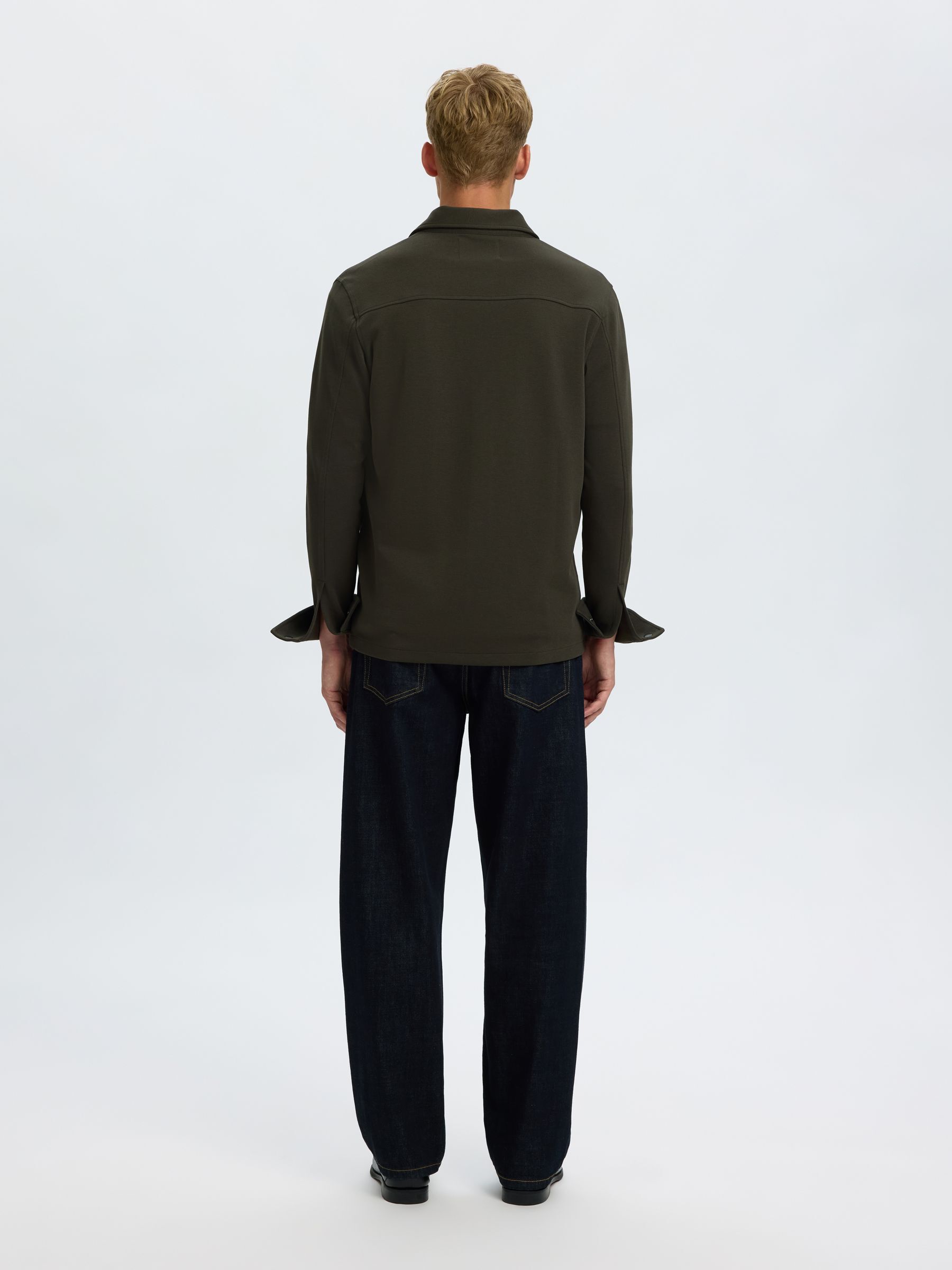 CLASSIC OVERSHIRT, Peat, highres