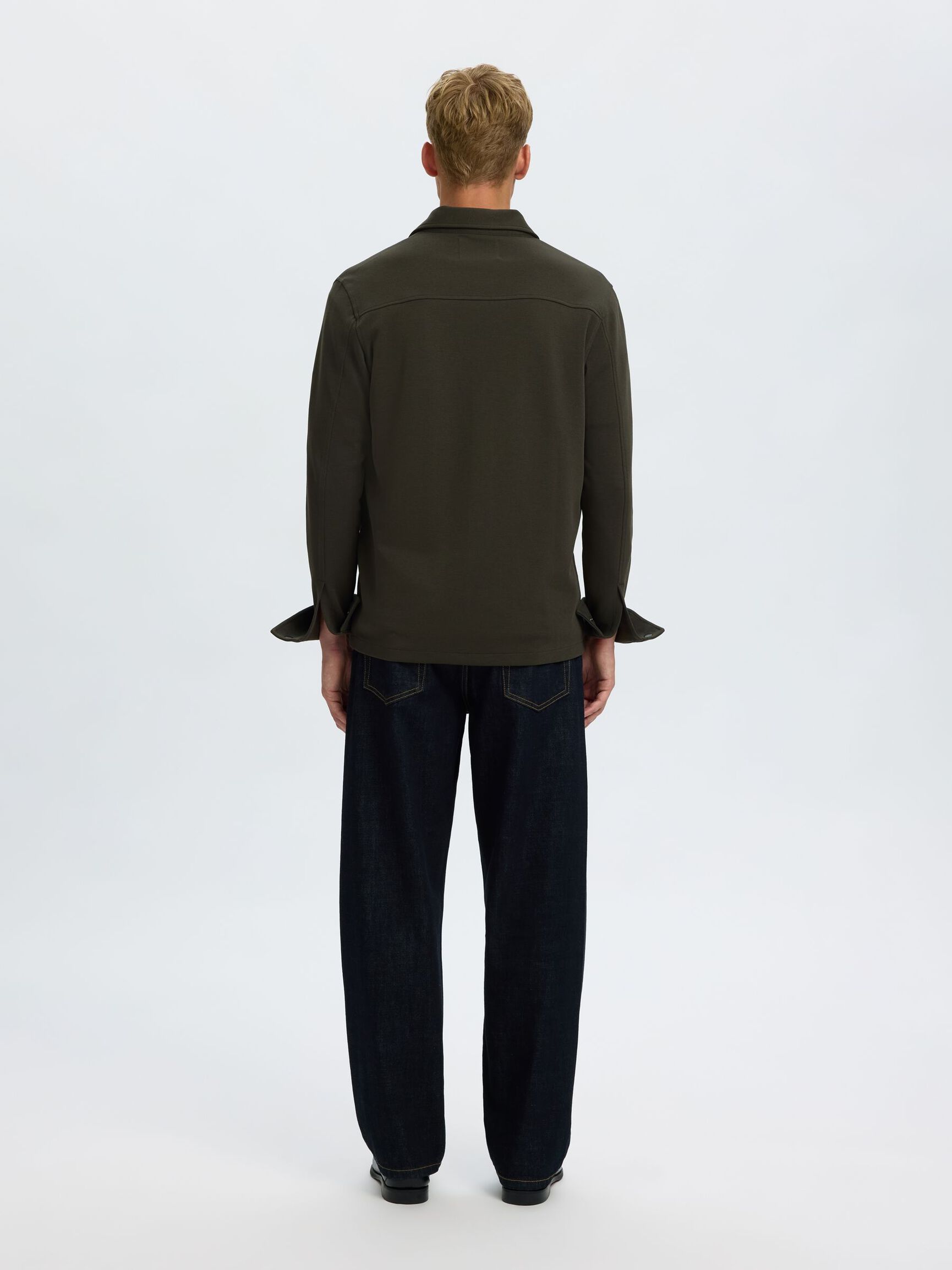 CLASSIC OVERSHIRT, Peat, highres