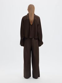 DRAWSTRING HIGH WAISTED TROUSERS, Delicioso, highres