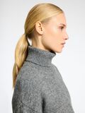 Selected WOLLGEMISCH ROLLKRAGEN PULLOVER, Medium Grey Melange, highres - 16097967_MediumGreyMelange_006.jpg