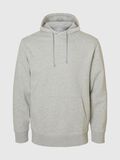 Selected 100% KATOEN HOODIE, Light Grey Melange, highres - 16100000_LightGreyMelange_001.jpg