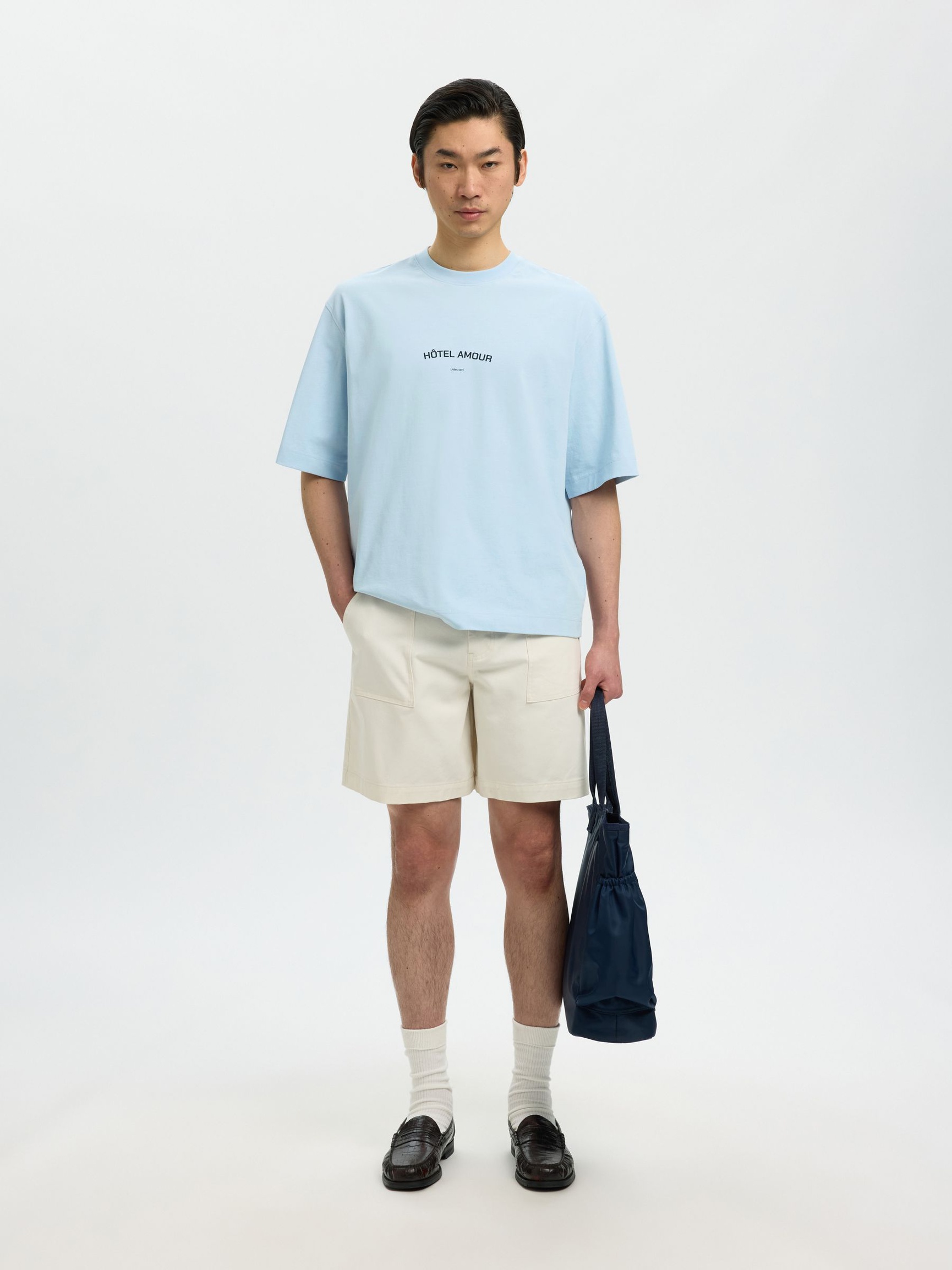 BOXY FIT T-SHIRT, Skyway, highres