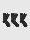 Selected 3-PACK SOKKEN, Dark Grey Melange, highres - 16098222_DarkGreyMelange_001.jpg
