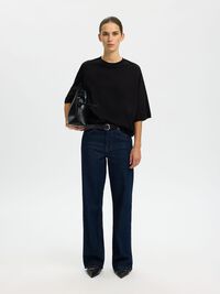 ESSENTIAL OVERSIZED T-SHIRT, Black, highres
