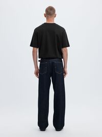 SHORT-SLEEVED RELAXED FIT T-SHIRT, Black, highres