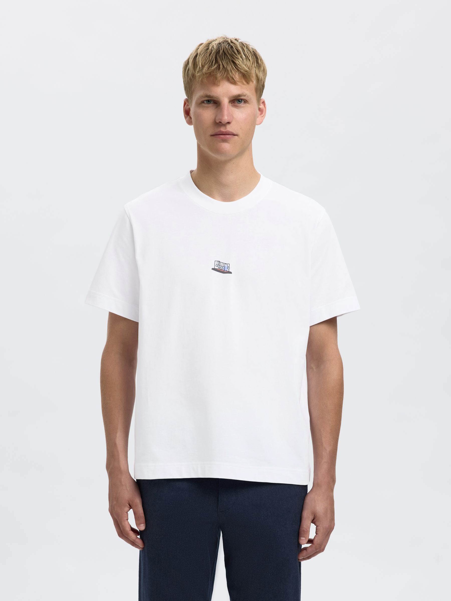 PRINTED REGULAR FIT T-SHIRT, Bright White, highres