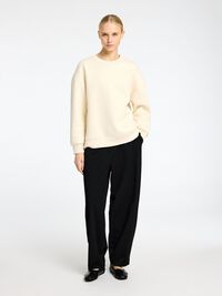 LANGE MOUWEN SWEATSHIRT, Birch, highres