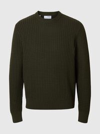 SWETER Z OKRĄGŁYM DEKOLTEM, Forest Night, highres