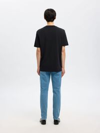 RELAXED FIT KURZARM T-SHIRT, Black, highres