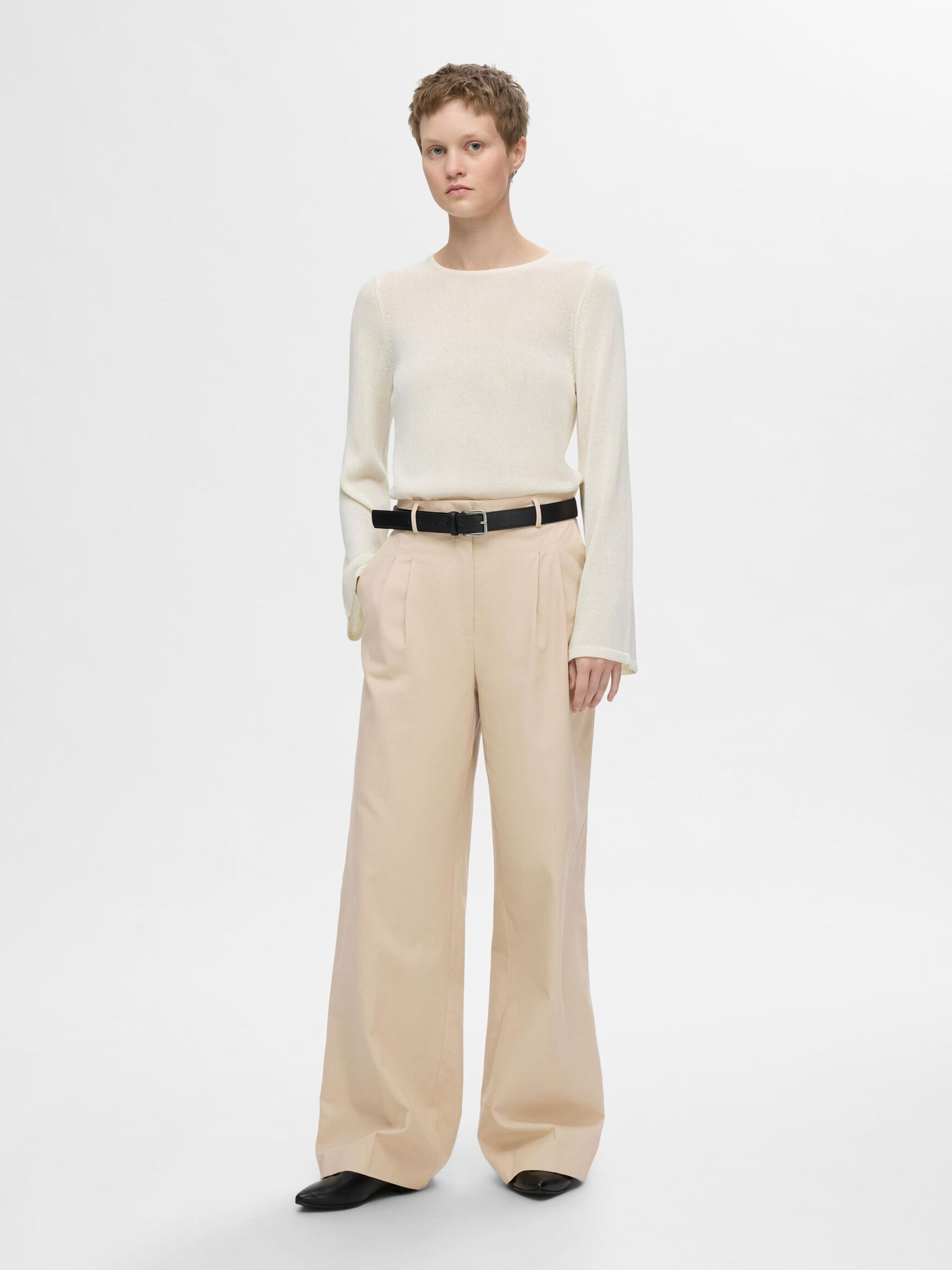 EXTRA WIDE FIT TROUSERS, Irish Cream, highres