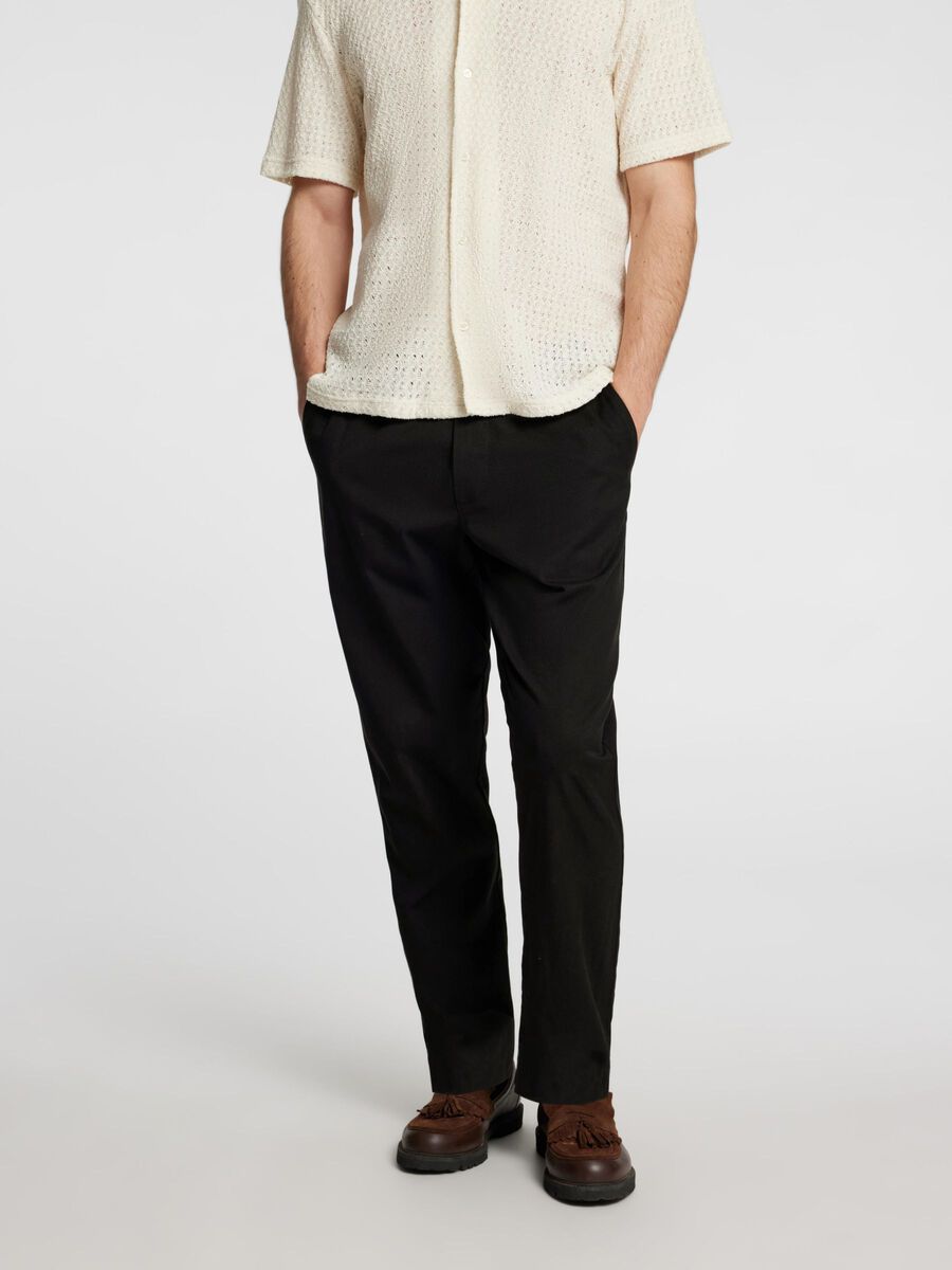 Selected CLASSIC TAPERED TROUSERS, Black, highres - 16096743_Black_003.jpg