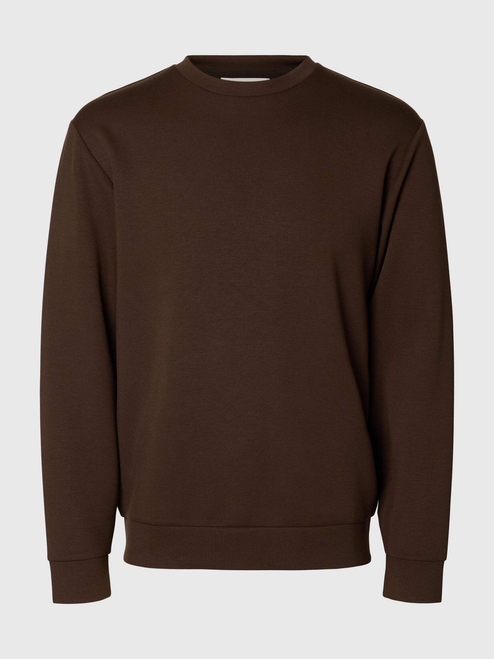 VISCOSE BLEND SWEATSHIRT, Demitasse, highres