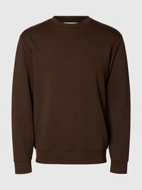 VISCOSE BLEND SWEATSHIRT, Demitasse, highres