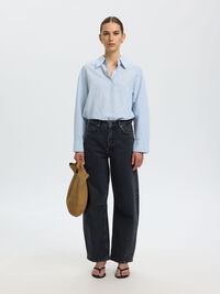 MID-WAIST BARREL FIT JEANS, Medium Grey Denim, highres