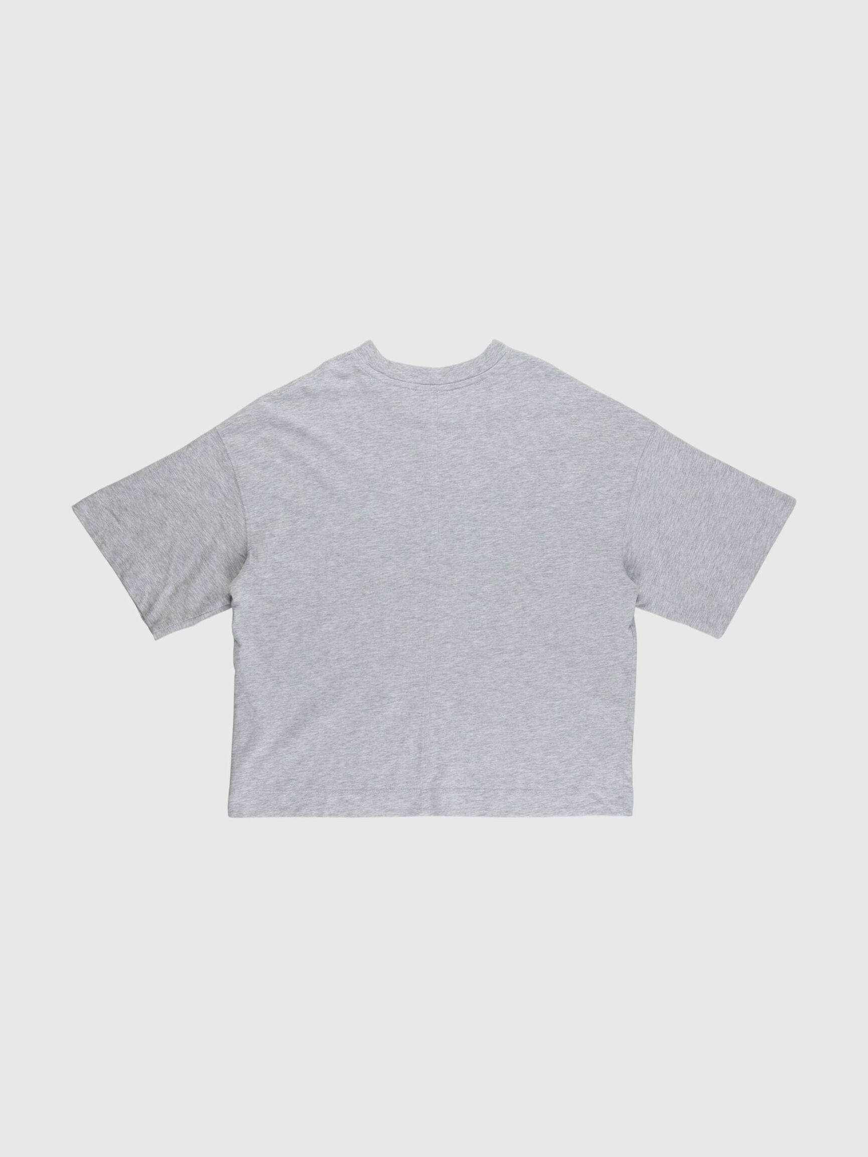 ESSENTIAL OVERSIZED T-SHIRT, Light Grey Melange, highres