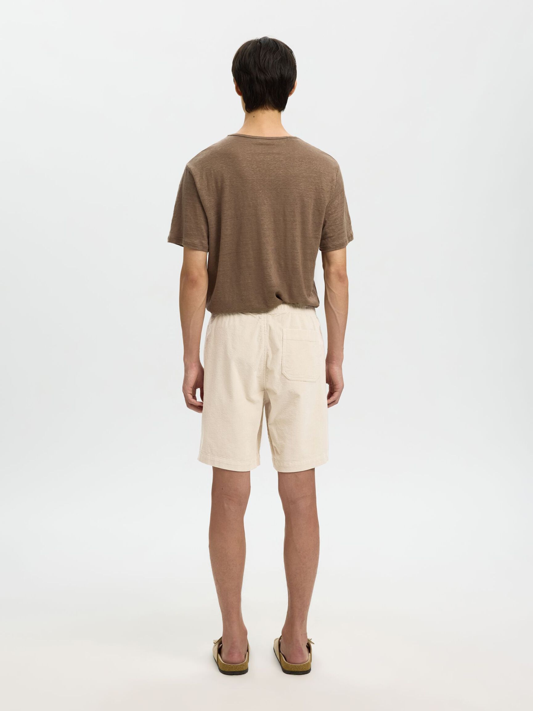 DE CORDUROY, CORTE REGULAR SHORTS, Fog, highres