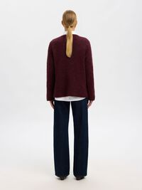 WOOL BLEND  PULLOVER, Fig, highres