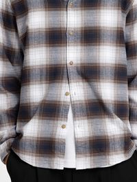 FLANELLE CHEMISE, White, highres