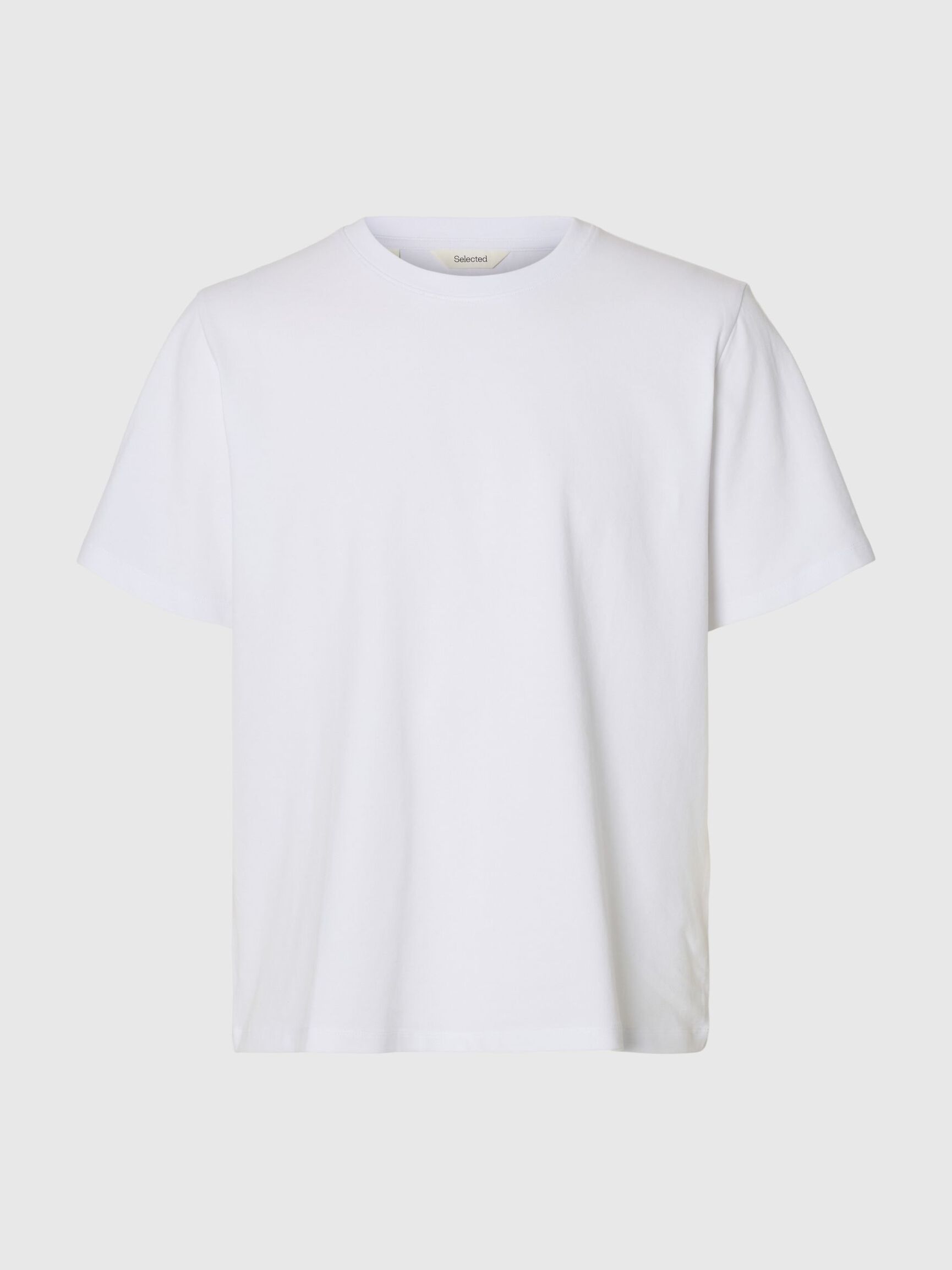 COTTON REGULAR FIT T-SHIRT, Bright White, highres