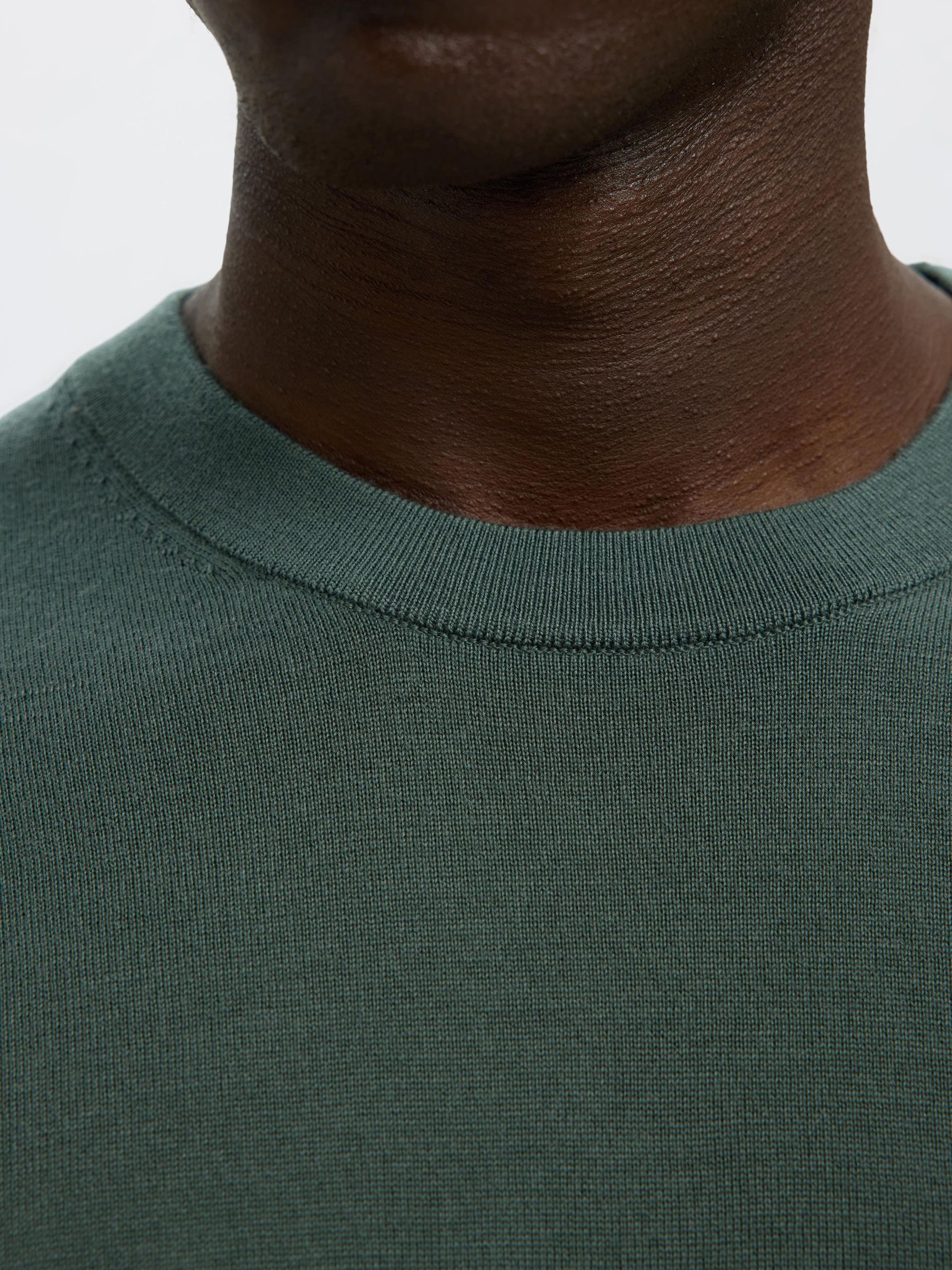 100% MERINO WOOL PULLOVER, Deep Forest, highres