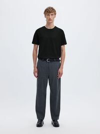 3ER-PACK BAUMWOLL T-SHIRT, Black, highres