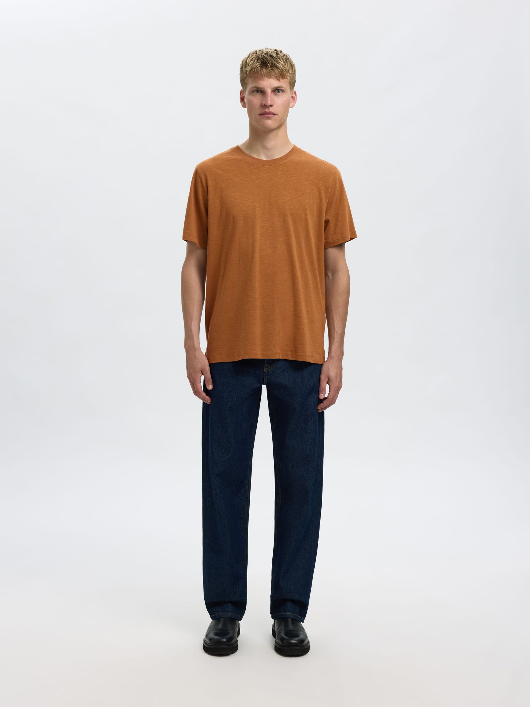 COTTON SLUB T-SHIRT, Chipmunk, highres
