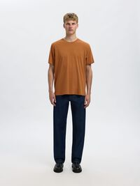 COTTON SLUB T-SHIRT, Chipmunk, highres