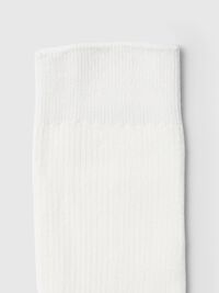 COTTON BLEND SOCKS, Bright White, highres
