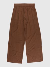 VISCOSE BLEND TROUSERS, Chocolate Chip, highres